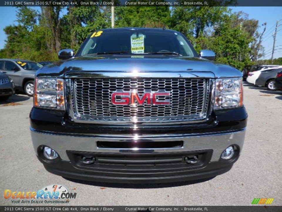 2013 GMC Sierra 1500 SLT Crew Cab 4x4 Onyx Black / Ebony Photo #13