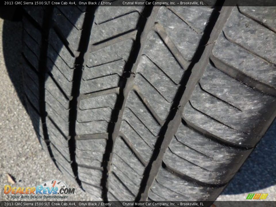 2013 GMC Sierra 1500 SLT Crew Cab 4x4 Onyx Black / Ebony Photo #15
