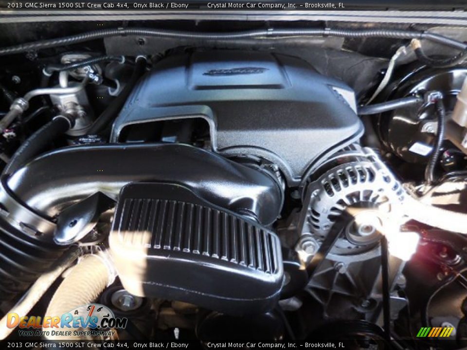 2013 GMC Sierra 1500 SLT Crew Cab 4x4 Onyx Black / Ebony Photo #16