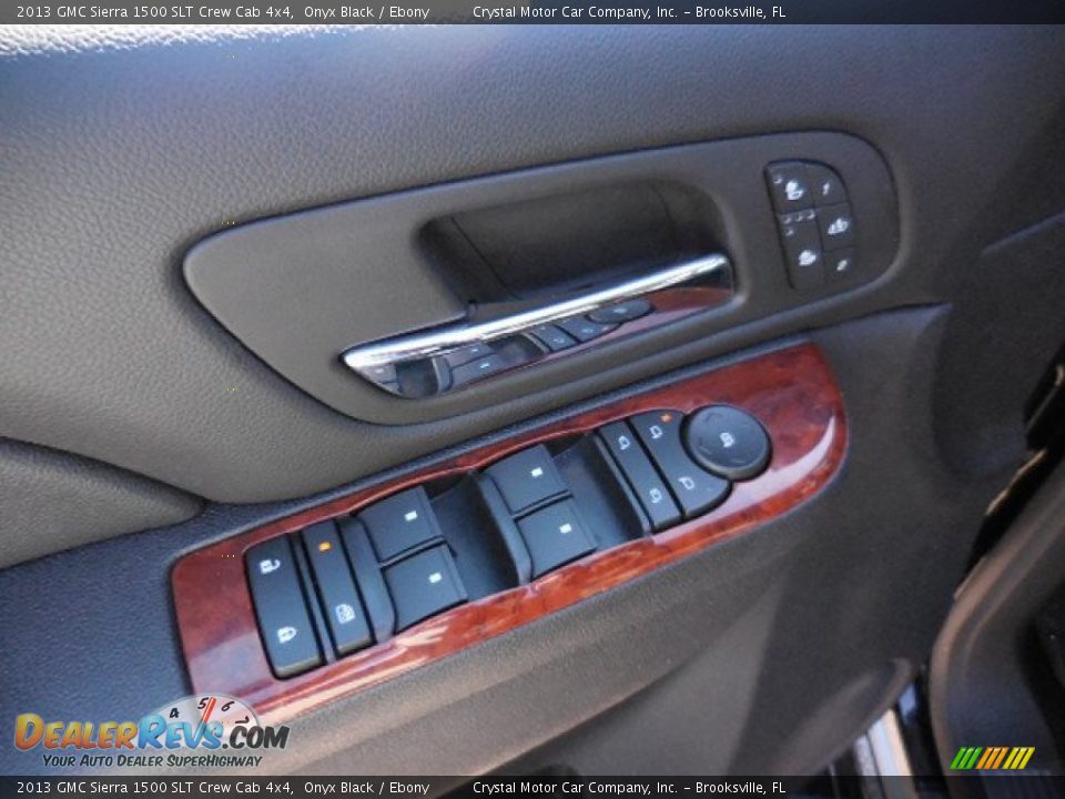 2013 GMC Sierra 1500 SLT Crew Cab 4x4 Onyx Black / Ebony Photo #17