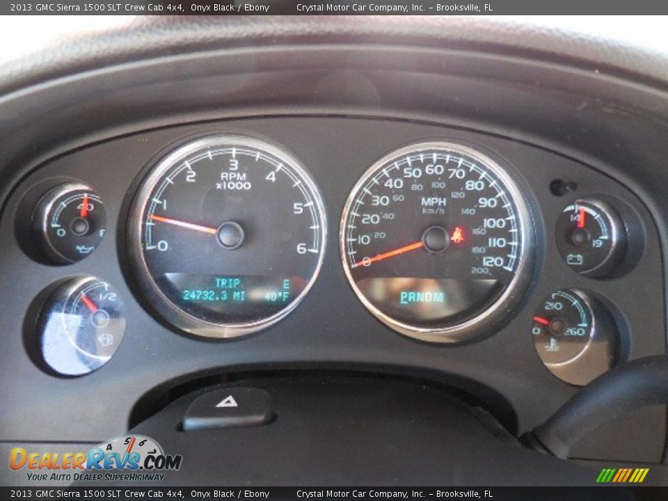 2013 GMC Sierra 1500 SLT Crew Cab 4x4 Onyx Black / Ebony Photo #18