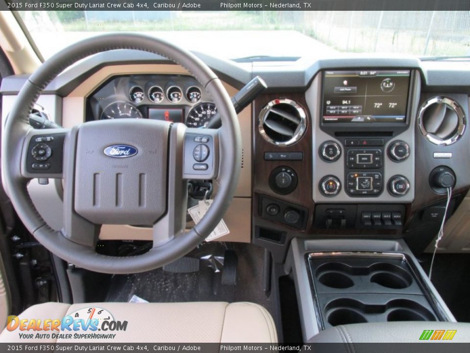 2015 Ford F350 Super Duty Lariat Crew Cab 4x4 Caribou / Adobe Photo #27
