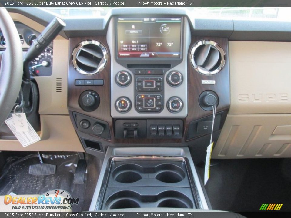 2015 Ford F350 Super Duty Lariat Crew Cab 4x4 Caribou / Adobe Photo #28
