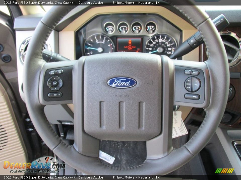 2015 Ford F350 Super Duty Lariat Crew Cab 4x4 Caribou / Adobe Photo #35