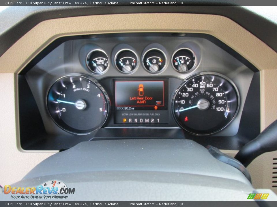 2015 Ford F350 Super Duty Lariat Crew Cab 4x4 Caribou / Adobe Photo #36