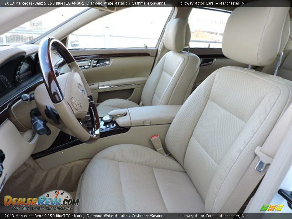 2013 Mercedes-Benz S 350 BlueTEC 4Matic Diamond White Metallic / Cashmere/Savanna Photo #9