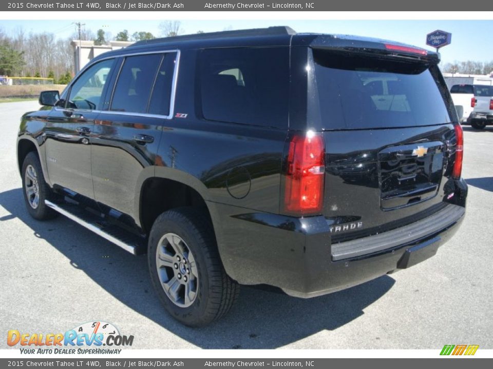 2015 Chevrolet Tahoe LT 4WD Black / Jet Black/Dark Ash Photo #4