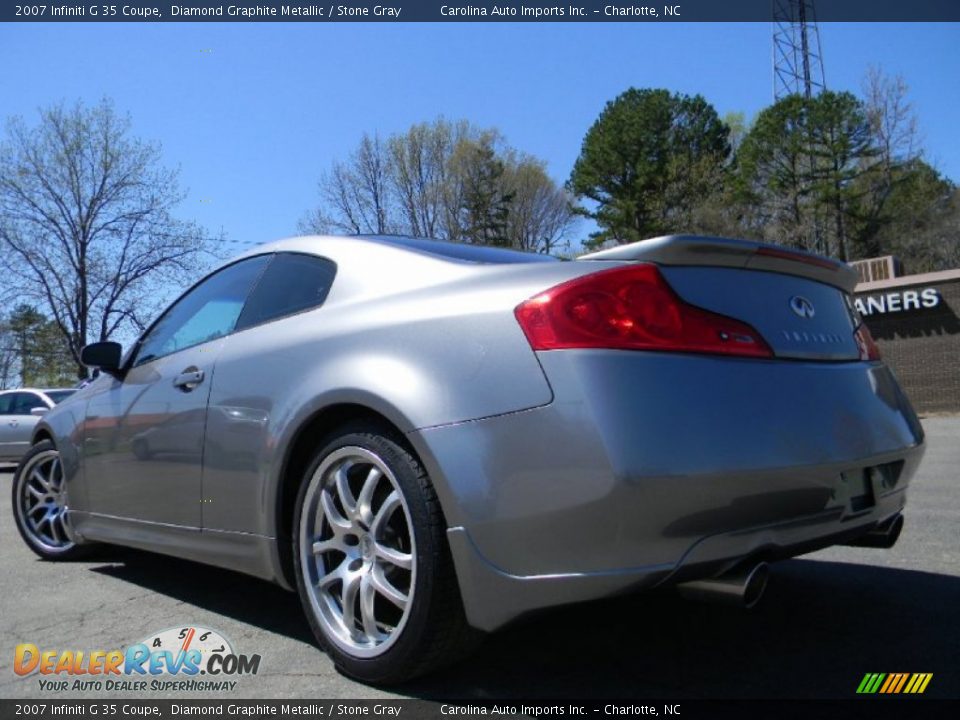 2007 Infiniti G 35 Coupe Diamond Graphite Metallic / Stone Gray Photo #8