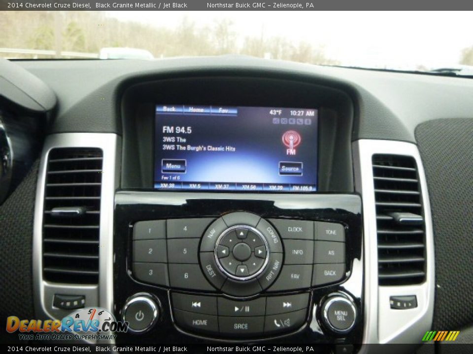 2014 Chevrolet Cruze Diesel Black Granite Metallic / Jet Black Photo #18