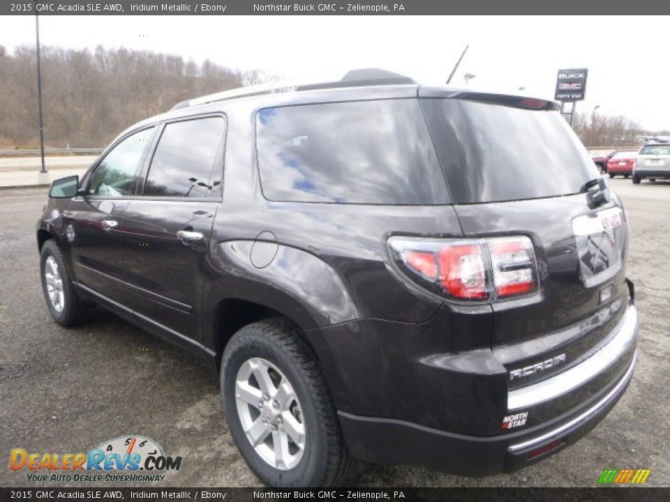 2015 GMC Acadia SLE AWD Iridium Metallic / Ebony Photo #3