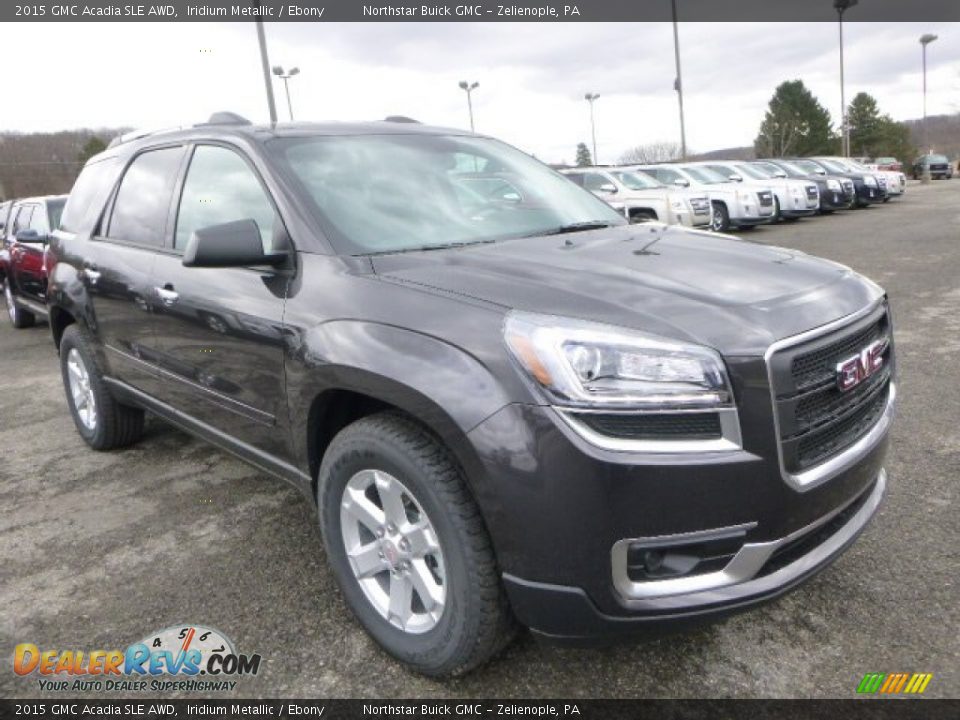 2015 GMC Acadia SLE AWD Iridium Metallic / Ebony Photo #8