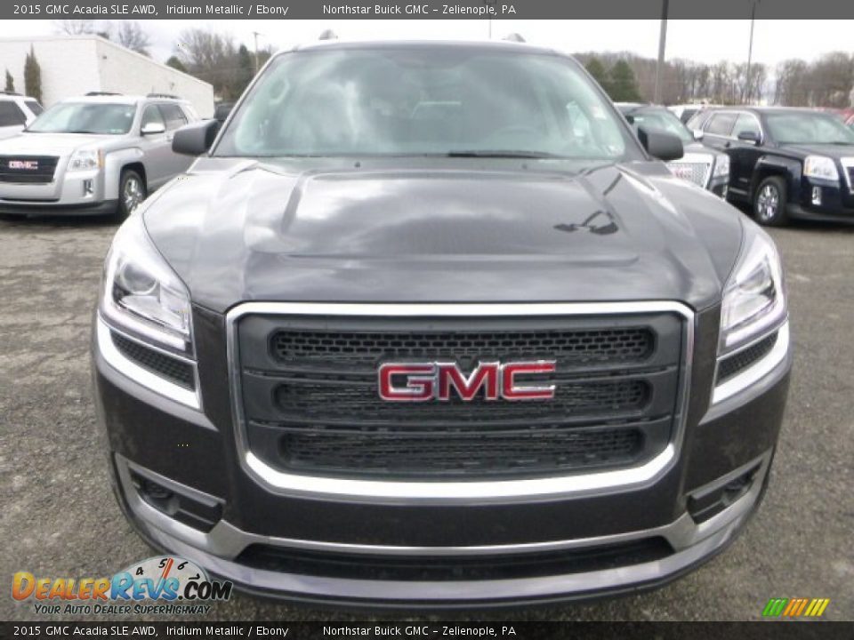 2015 GMC Acadia SLE AWD Iridium Metallic / Ebony Photo #9