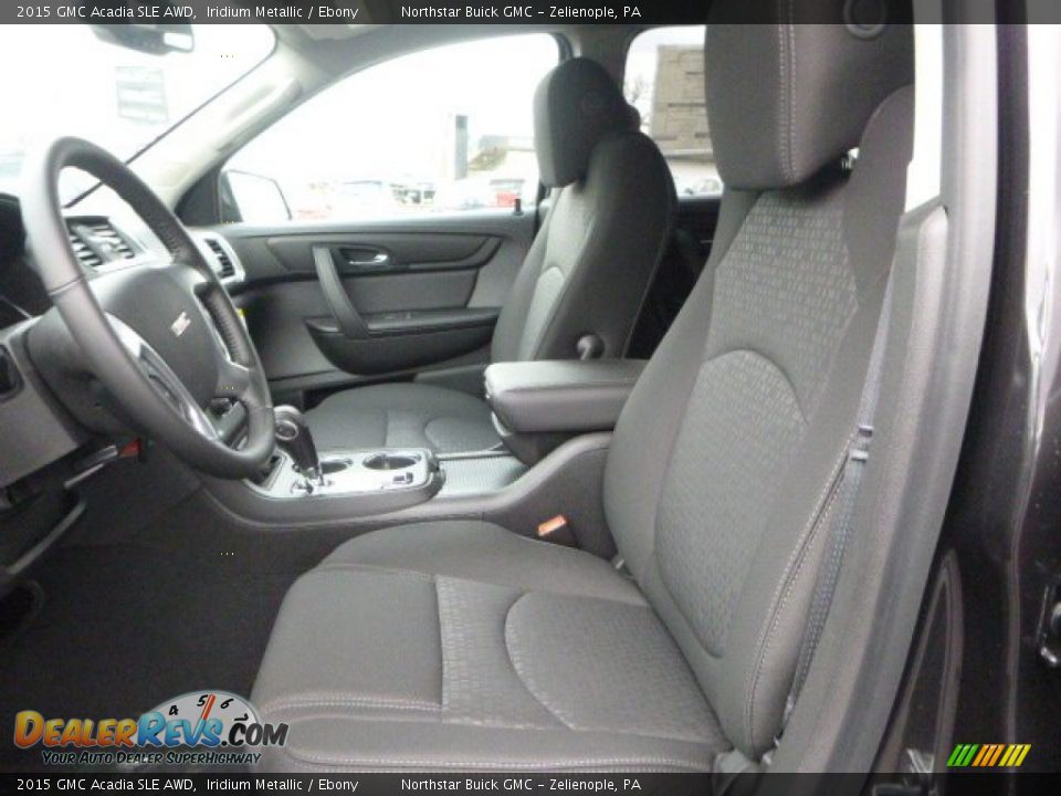 2015 GMC Acadia SLE AWD Iridium Metallic / Ebony Photo #14