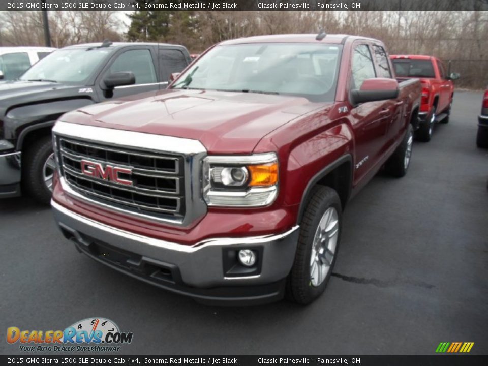 2015 GMC Sierra 1500 SLE Double Cab 4x4 Sonoma Red Metallic / Jet Black Photo #1
