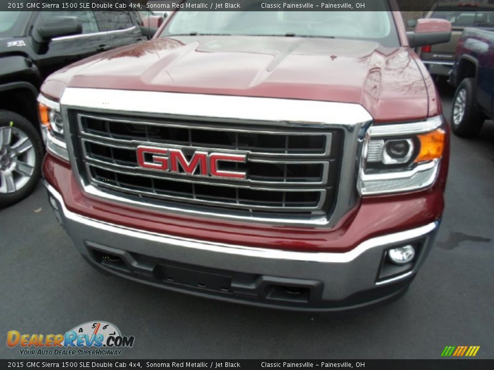 2015 GMC Sierra 1500 SLE Double Cab 4x4 Sonoma Red Metallic / Jet Black Photo #2