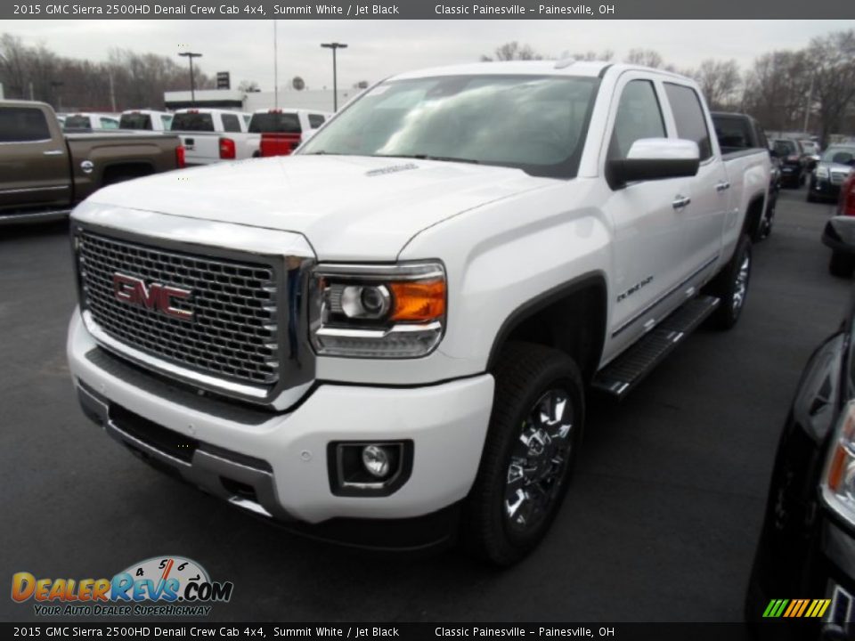 2015 GMC Sierra 2500HD Denali Crew Cab 4x4 Summit White / Jet Black Photo #1