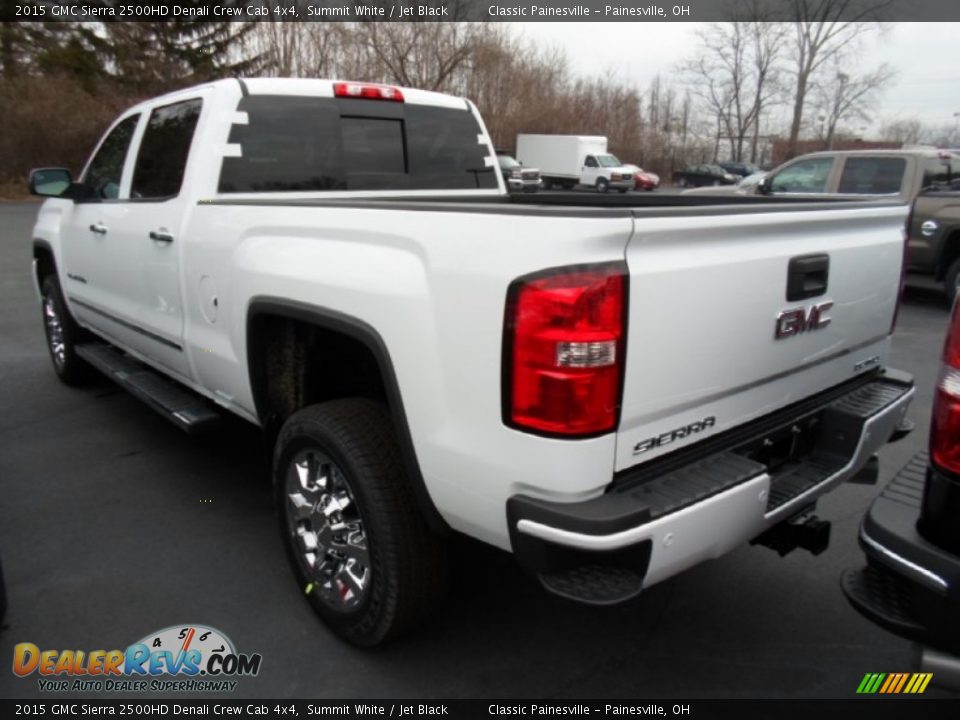 2015 GMC Sierra 2500HD Denali Crew Cab 4x4 Summit White / Jet Black Photo #6