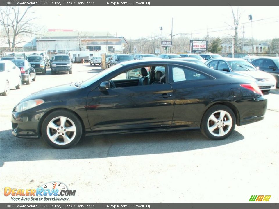 2006 Toyota Solara SE V6 Coupe Black / Dark Stone Photo #3