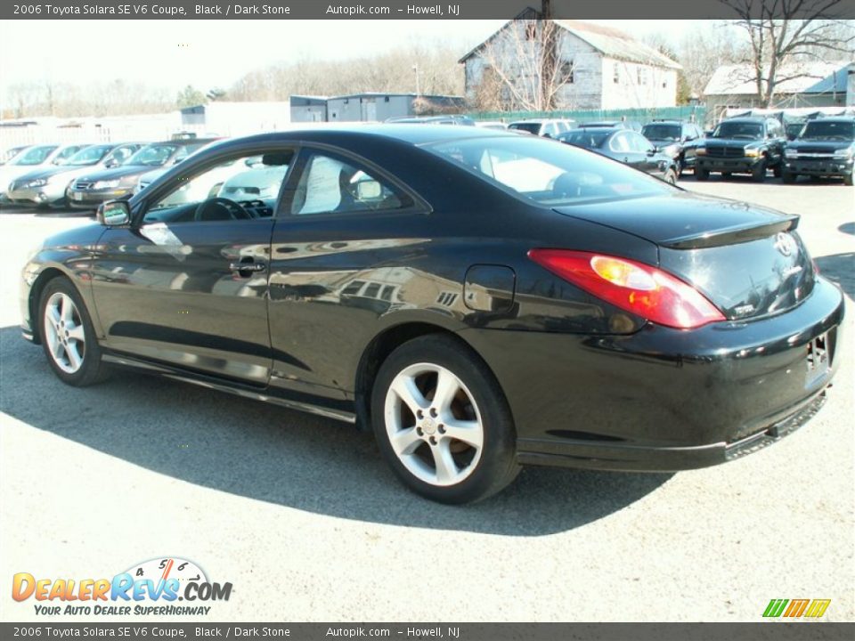 2006 Toyota Solara SE V6 Coupe Black / Dark Stone Photo #4