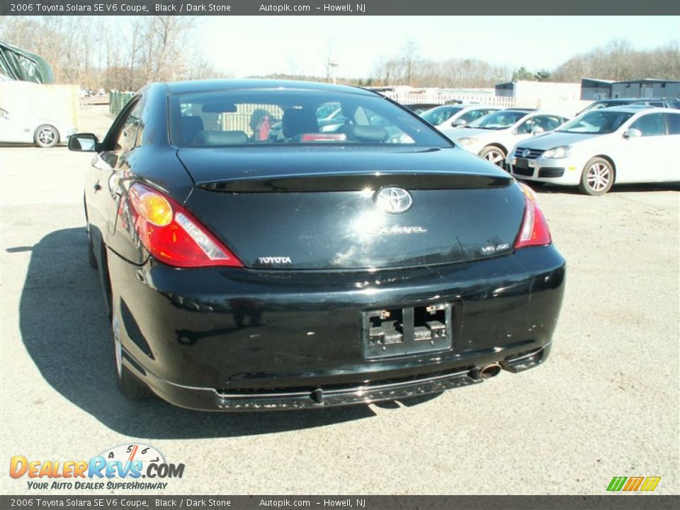 2006 Toyota Solara SE V6 Coupe Black / Dark Stone Photo #5