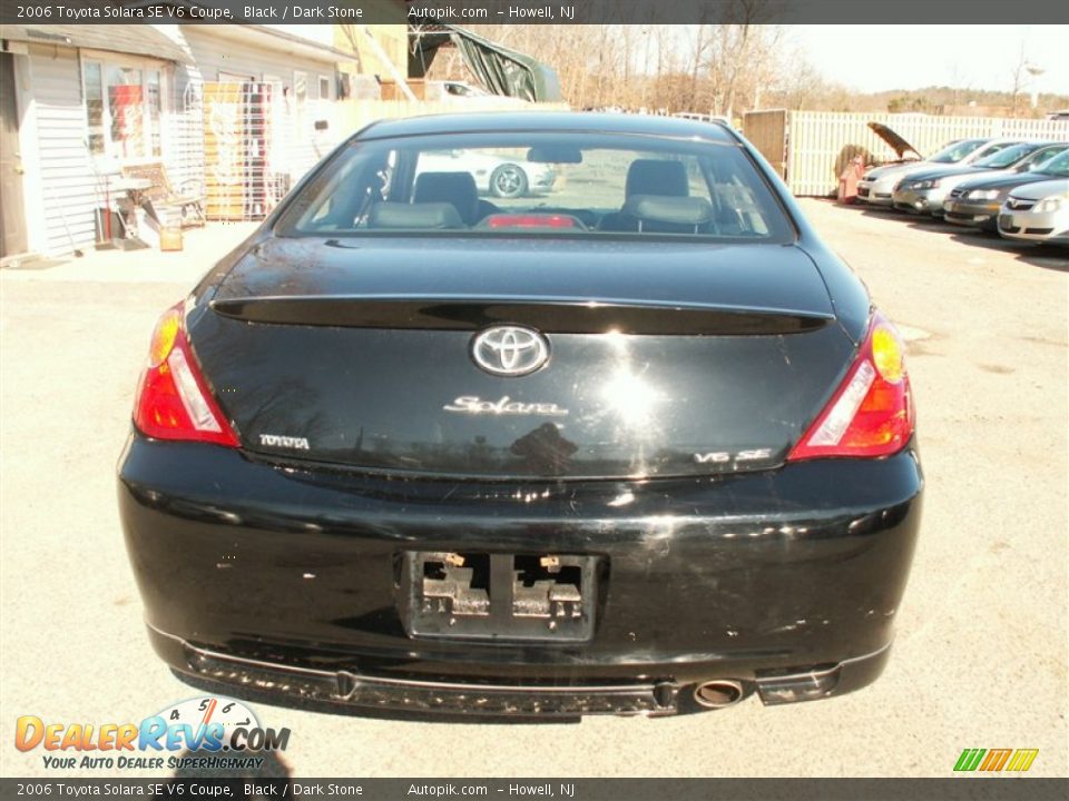 2006 Toyota Solara SE V6 Coupe Black / Dark Stone Photo #6