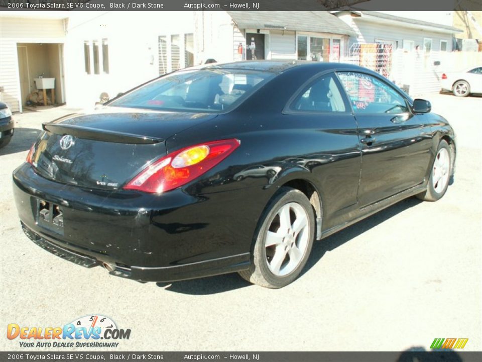 2006 Toyota Solara SE V6 Coupe Black / Dark Stone Photo #7