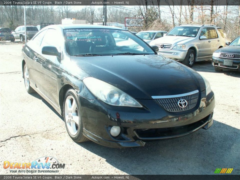 2006 Toyota Solara SE V6 Coupe Black / Dark Stone Photo #9