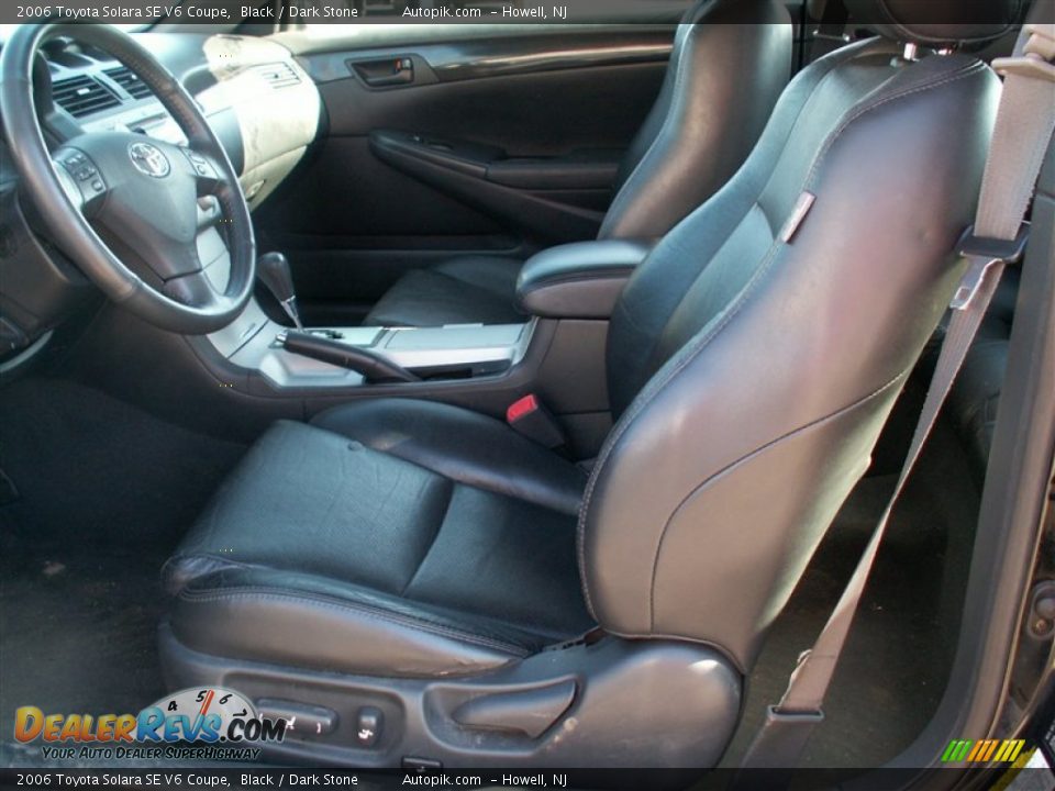 2006 Toyota Solara SE V6 Coupe Black / Dark Stone Photo #10