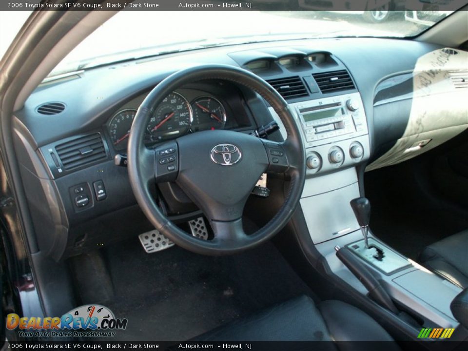 2006 Toyota Solara SE V6 Coupe Black / Dark Stone Photo #12