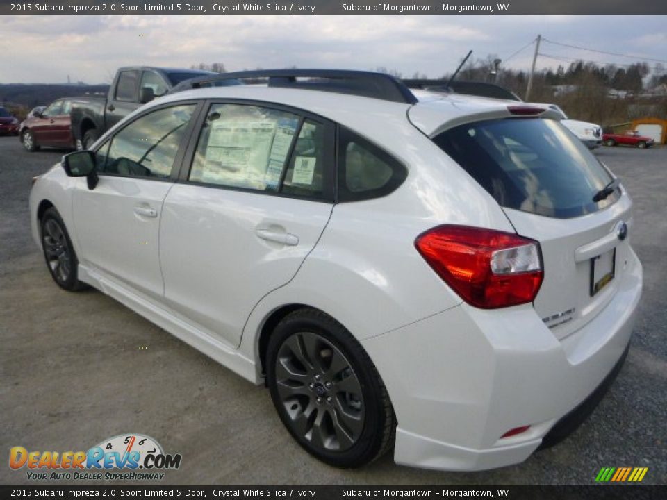2015 Subaru Impreza 2.0i Sport Limited 5 Door Crystal White Silica / Ivory Photo #5