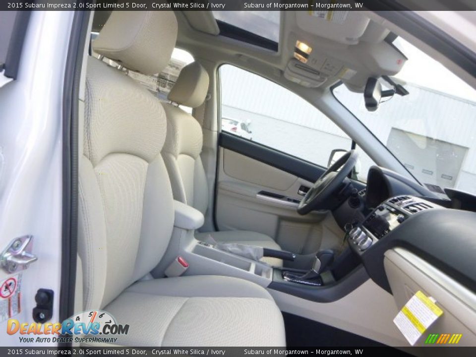 2015 Subaru Impreza 2.0i Sport Limited 5 Door Crystal White Silica / Ivory Photo #10