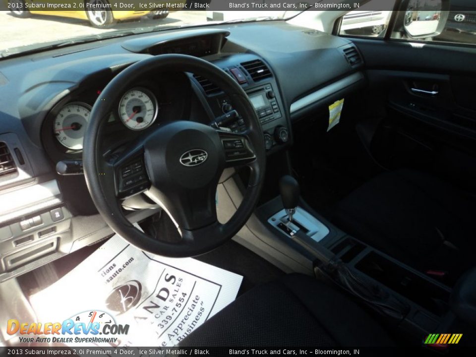 2013 Subaru Impreza 2.0i Premium 4 Door Ice Silver Metallic / Black Photo #6