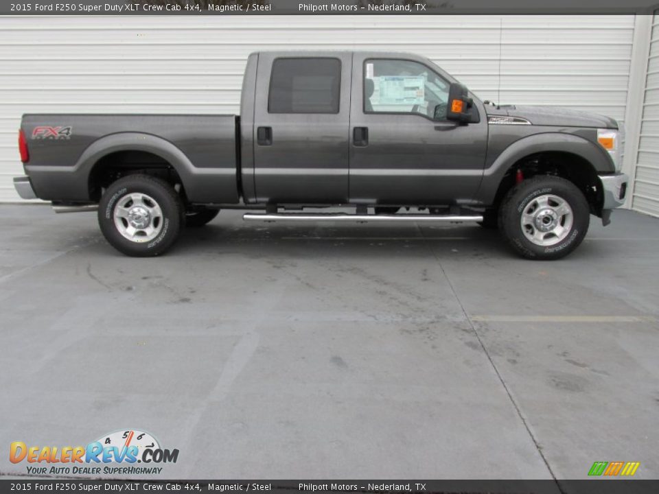 2015 Ford F250 Super Duty XLT Crew Cab 4x4 Magnetic / Steel Photo #3