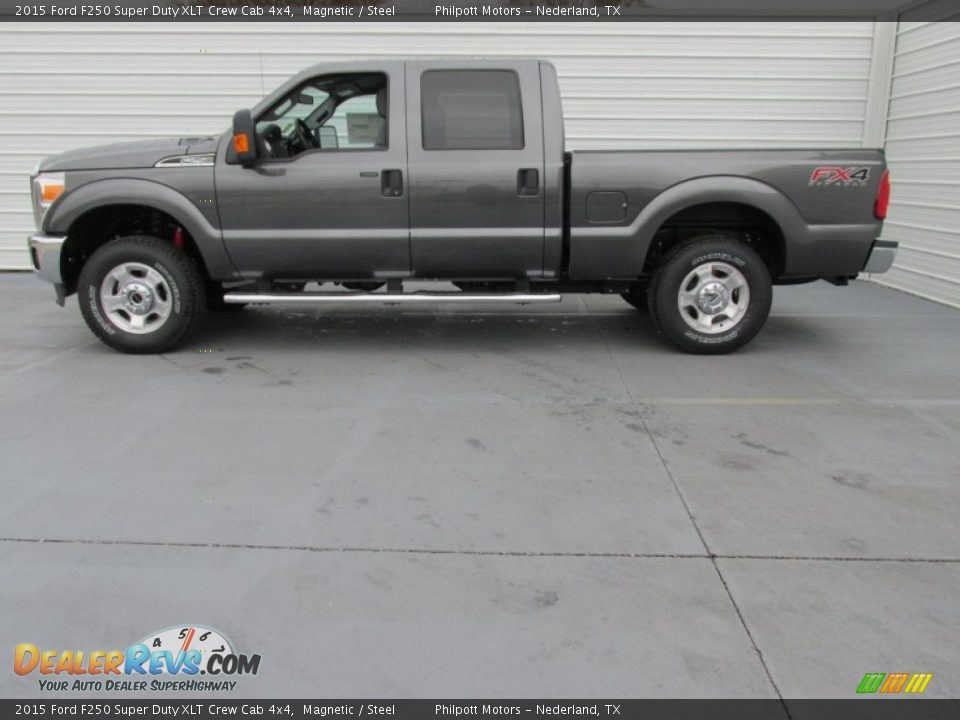 2015 Ford F250 Super Duty XLT Crew Cab 4x4 Magnetic / Steel Photo #6