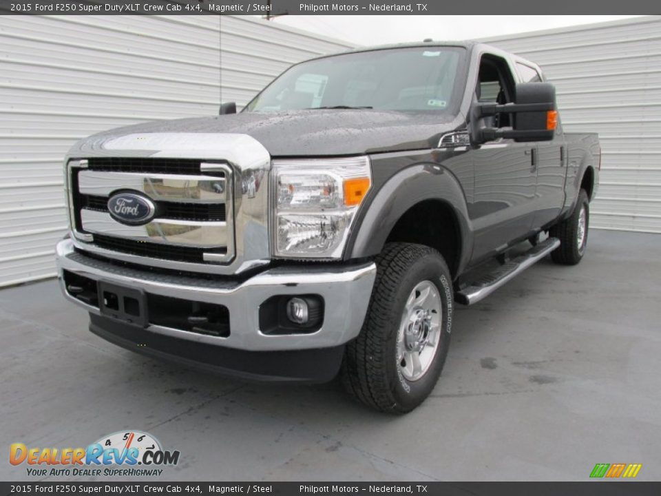 2015 Ford F250 Super Duty XLT Crew Cab 4x4 Magnetic / Steel Photo #7