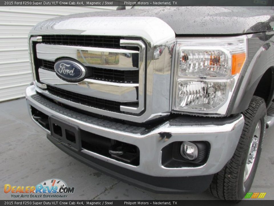 2015 Ford F250 Super Duty XLT Crew Cab 4x4 Magnetic / Steel Photo #10