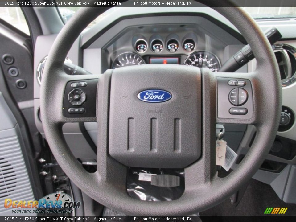 2015 Ford F250 Super Duty XLT Crew Cab 4x4 Magnetic / Steel Photo #34