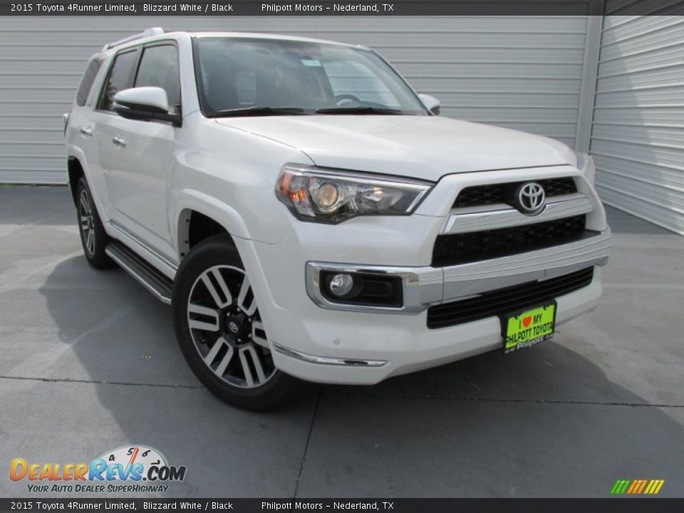 2015 Toyota 4Runner Limited Blizzard White / Black Photo #2