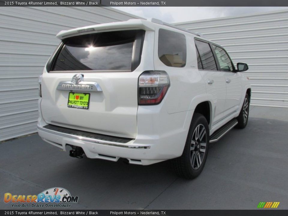 2015 Toyota 4Runner Limited Blizzard White / Black Photo #4