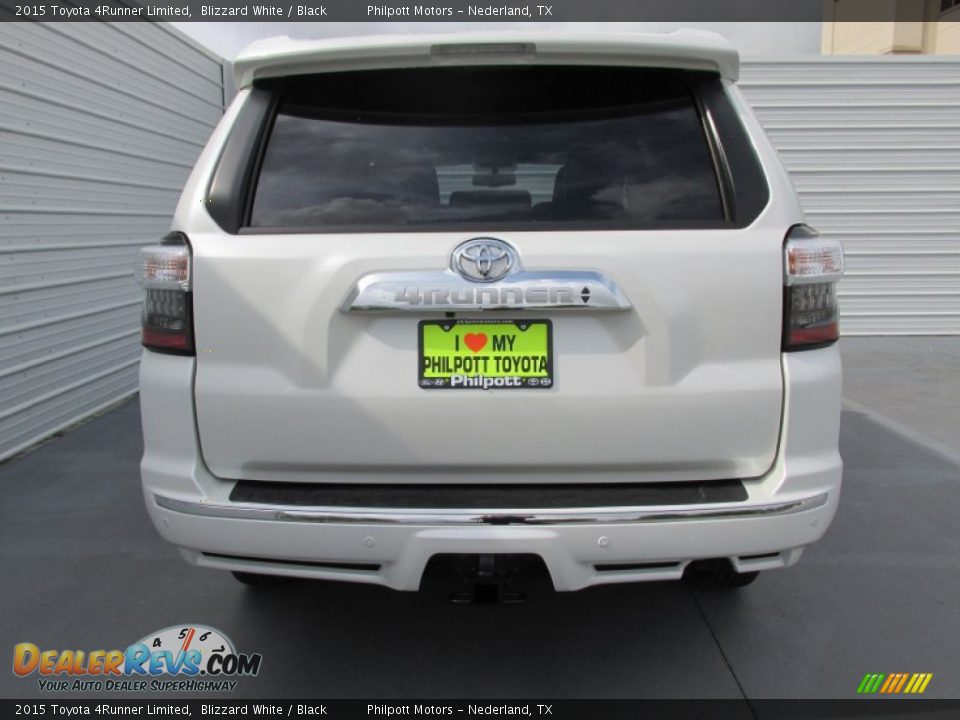 2015 Toyota 4Runner Limited Blizzard White / Black Photo #5