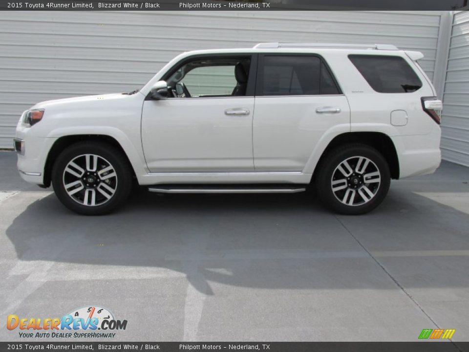 2015 Toyota 4Runner Limited Blizzard White / Black Photo #6