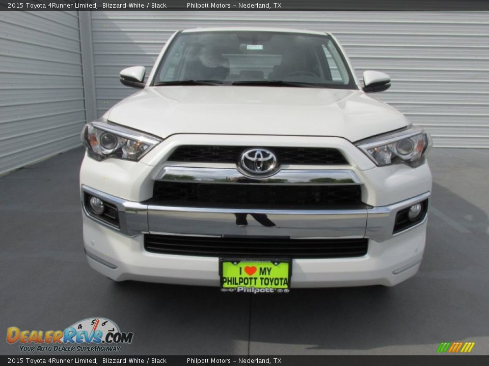 2015 Toyota 4Runner Limited Blizzard White / Black Photo #8