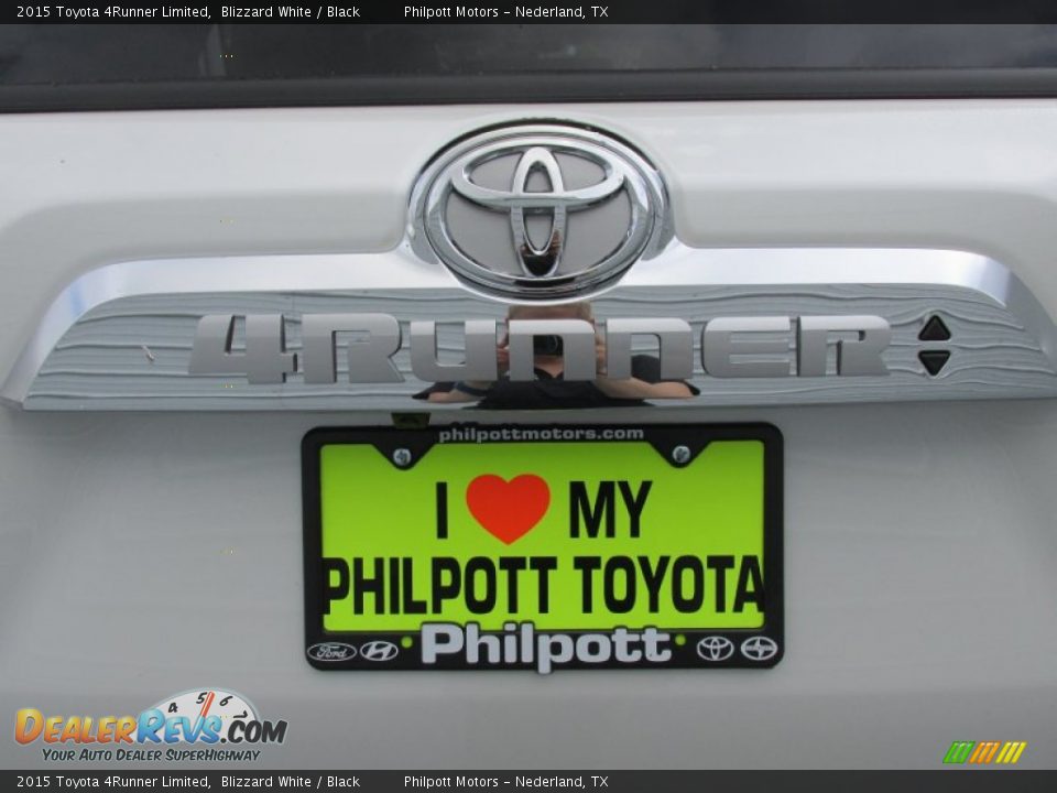 2015 Toyota 4Runner Limited Blizzard White / Black Photo #15
