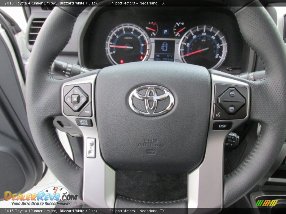 2015 Toyota 4Runner Limited Blizzard White / Black Photo #33