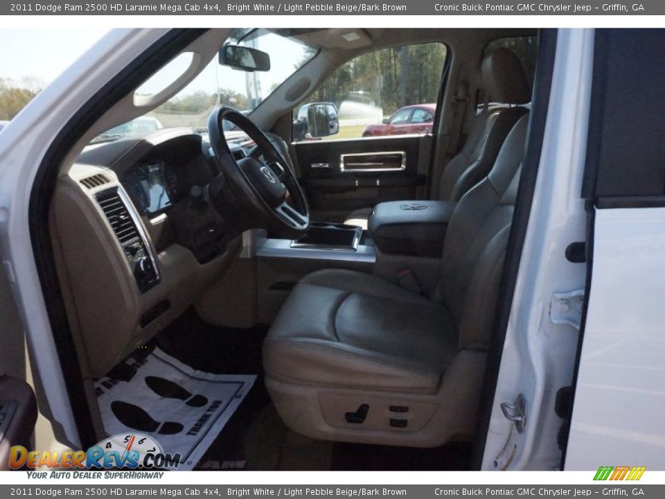 2011 Dodge Ram 2500 HD Laramie Mega Cab 4x4 Bright White / Light Pebble Beige/Bark Brown Photo #11