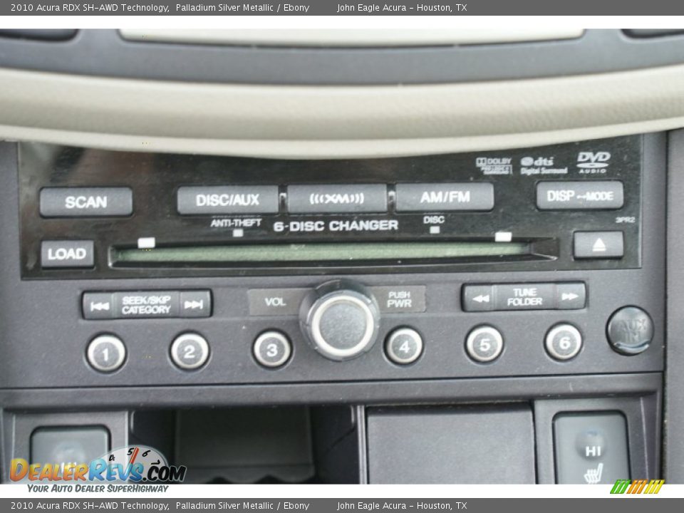 2010 Acura RDX SH-AWD Technology Palladium Silver Metallic / Ebony Photo #35