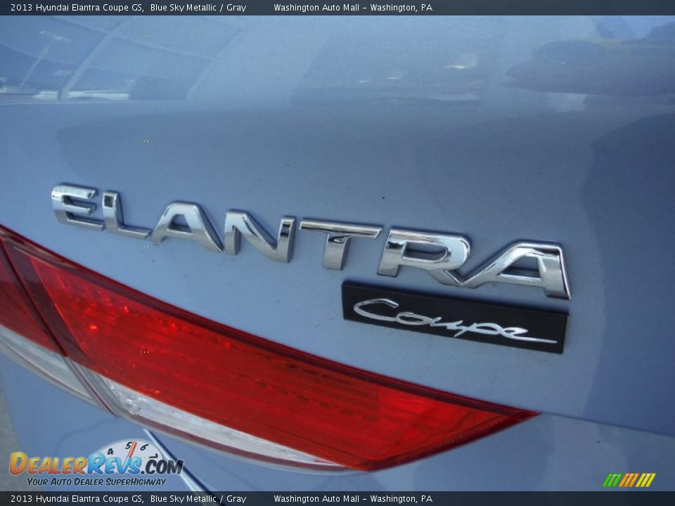 2013 Hyundai Elantra Coupe GS Blue Sky Metallic / Gray Photo #8
