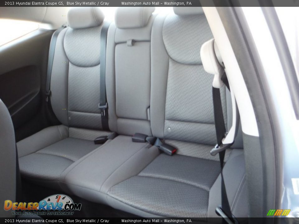 Rear Seat of 2013 Hyundai Elantra Coupe GS Photo #17