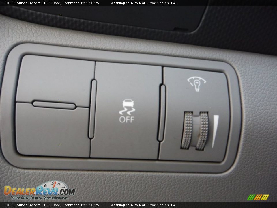2012 Hyundai Accent GLS 4 Door Ironman Silver / Gray Photo #13
