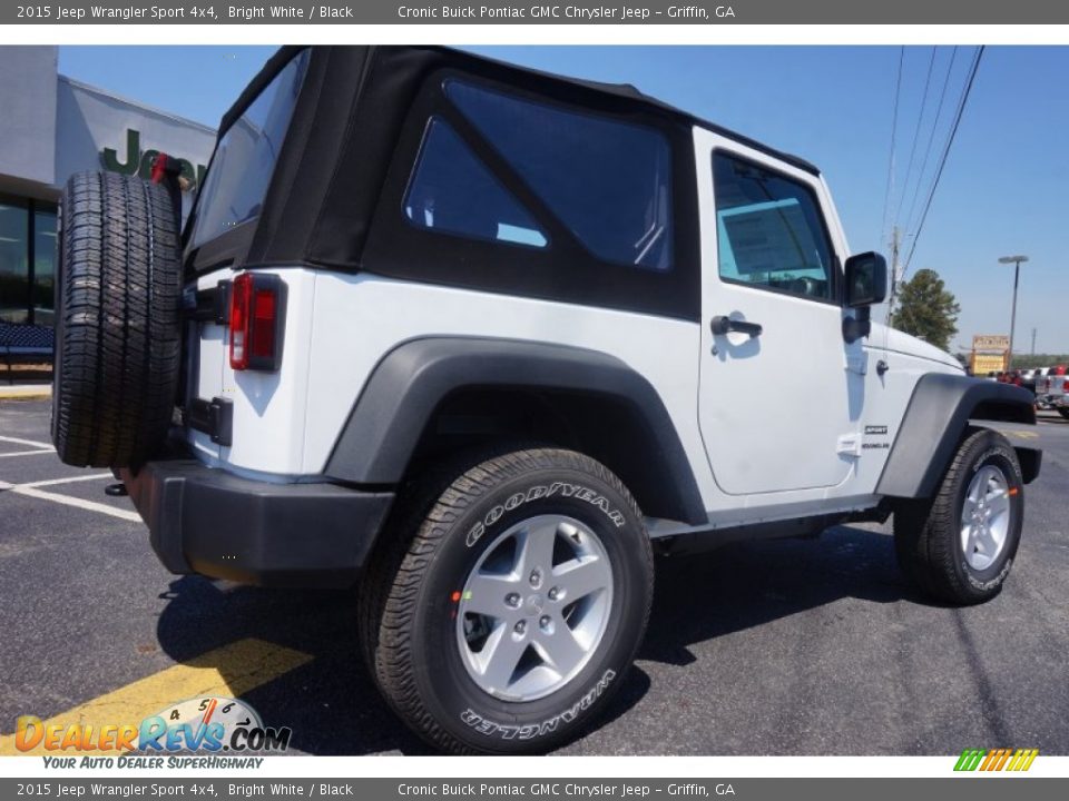 2015 Jeep Wrangler Sport 4x4 Bright White / Black Photo #7